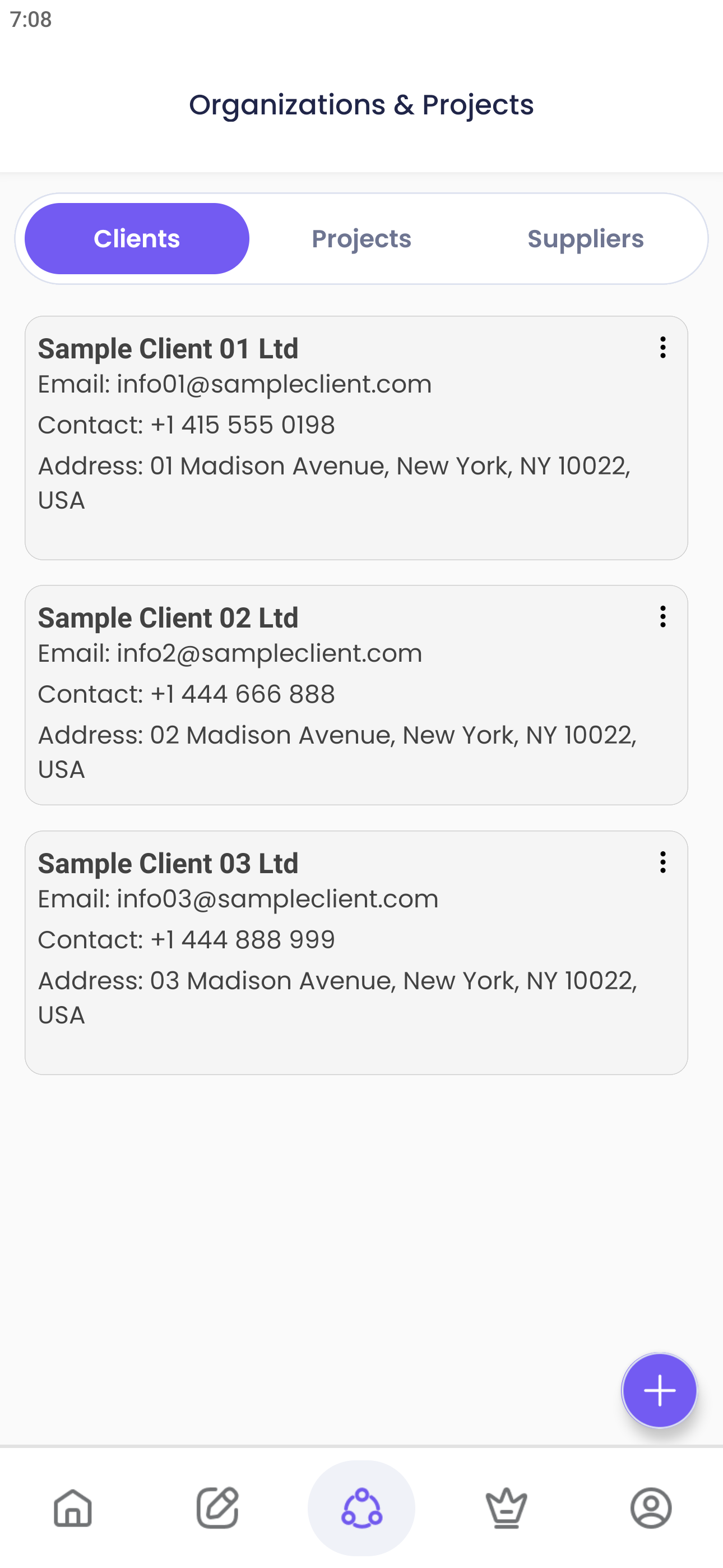 InspectPro Organizations & Projects